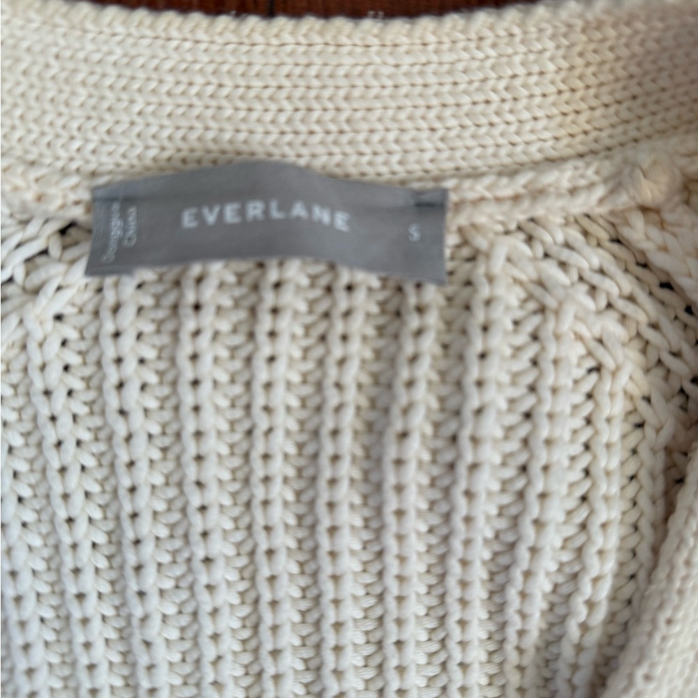 Everlane Off-White Button-Up Cardigan - Picture 2 of 2
